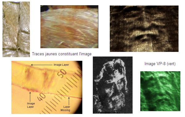 Analyses du linceul de Turin